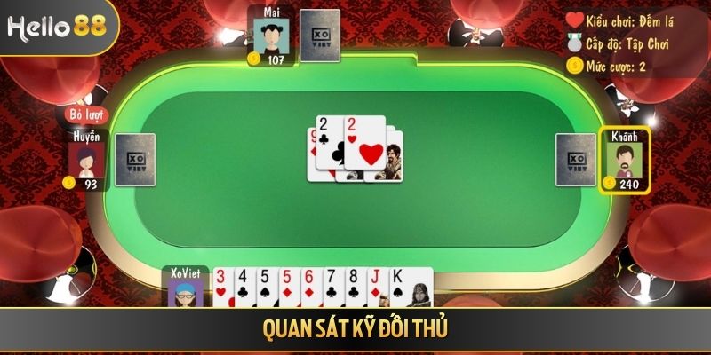 Quan sát kỹ đối thủ